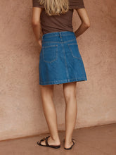 Load image into Gallery viewer, Tipo Wave Denim Skirt