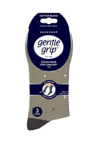 Load image into Gallery viewer, Gentle Grip 3pk Mens Sock - Kaleidoscope Micro