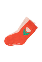 Load image into Gallery viewer, Stay On Pattern Crew Socks 2 Pack - Flower Print