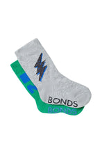 Load image into Gallery viewer, Stay On Pattern Crew Socks 2 Pack - Thunderbolt