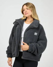 Load image into Gallery viewer, Cosy Club Teddy Jacket - Charcoal