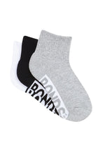 Load image into Gallery viewer, Bonds Cushioned 1/4 Crew 3pk - Grey/White/Black