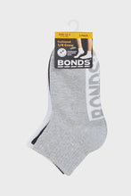 Load image into Gallery viewer, Bonds Cushioned 1/4 Crew 3pk - Grey/White/Black