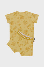 Load image into Gallery viewer, Tee/Short Sleep Set - No Sleep Club Mustard