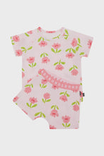 Load image into Gallery viewer, Tee/Short Sleep Set - Sunlit Petals Pink