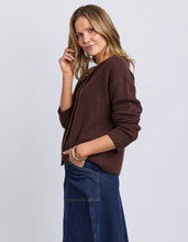 Load image into Gallery viewer, Murphy Knit Cardi - Coffee Bean