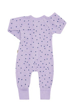 Load image into Gallery viewer, Poodlette Zip Wondersuit - Ditsy Dot Purple