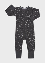 Load image into Gallery viewer, Poodlette Zip Wondersuits - Ditsy Dot Charcoal