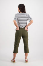 Load image into Gallery viewer, Poplin Pull On Cargo Pant - Khaki