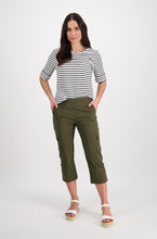 Load image into Gallery viewer, Poplin Pull On Cargo Pant - Khaki