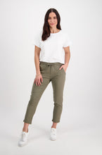 Load image into Gallery viewer, 7/8 Length Elastic Waist Pant - Army