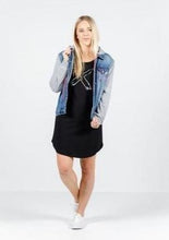 Load image into Gallery viewer, Hooded Denim Jacket - Blue