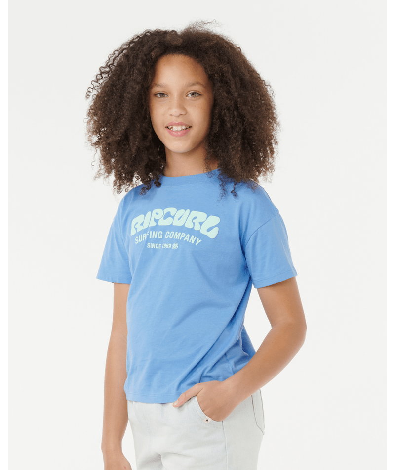 Surf Puff Relaxed Tee - Blue