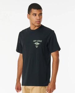 Fade Out Icon Tee - Black/Green