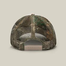 Load image into Gallery viewer, Realtree Edge Black Panther Trucker
