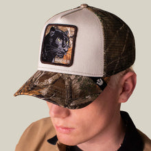 Load image into Gallery viewer, Realtree Edge Black Panther Trucker
