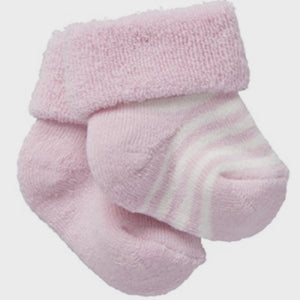 Newbies Cosy Cuff - Pink/White Stripe