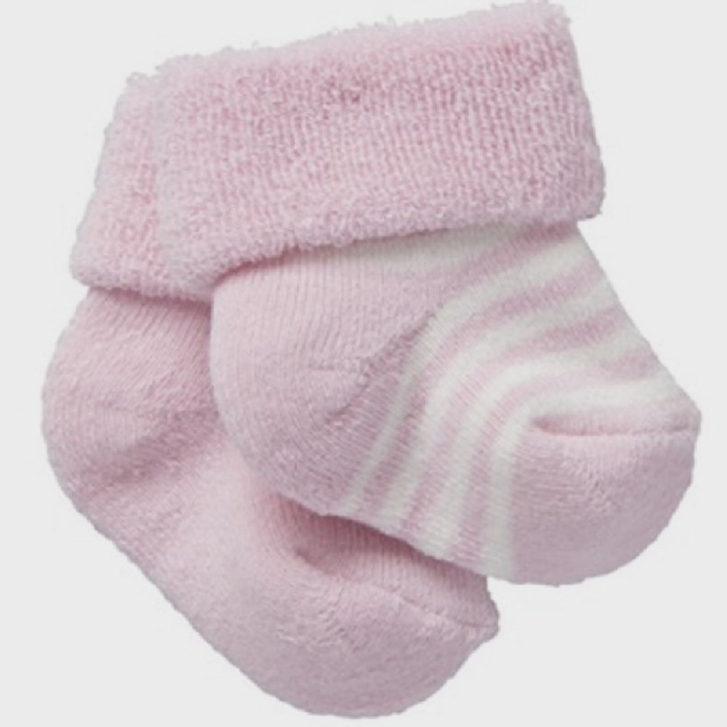 Newbies Cosy Cuff - Pink/White Stripe