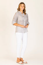 Load image into Gallery viewer, Velora Shirt - Taupe Stripe
