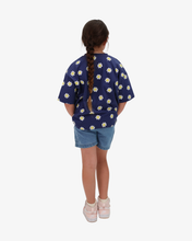 Load image into Gallery viewer, Navy Daisy Tee
