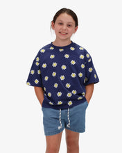 Load image into Gallery viewer, Navy Daisy Tee
