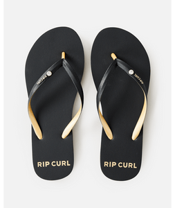 Premium Surf Bloom Jandal - Black/Gold