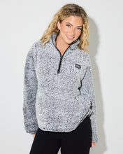 Load image into Gallery viewer, Dark N Stormy 1/4 Zip Crew - Light Grey
