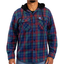 Load image into Gallery viewer, NZ Warriors Highland Hooded Flannel Shirt
