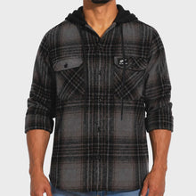 Load image into Gallery viewer, All Blacks Hiltop Hooded Flannel Shirt
