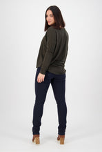 Load image into Gallery viewer, Slim Leg Knit Denim Pull On - Carbon
