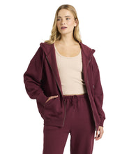 Load image into Gallery viewer, Wave Essentials Zip Thru Hood - Red Dahlia
