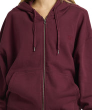 Load image into Gallery viewer, Wave Essentials Zip Thru Hood - Red Dahlia
