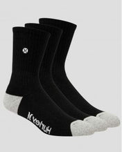 Load image into Gallery viewer, 3 PK Mens 1/2 Terry Crew Sock
