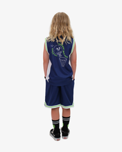 Load image into Gallery viewer, Navy/Wht BOB Slam Dunk Tank
