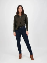 Load image into Gallery viewer, Basket Weave Skinny Jean - Indigo
