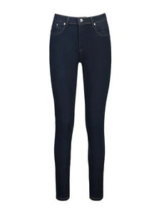 Basket Weave Skinny Jean - Indigo