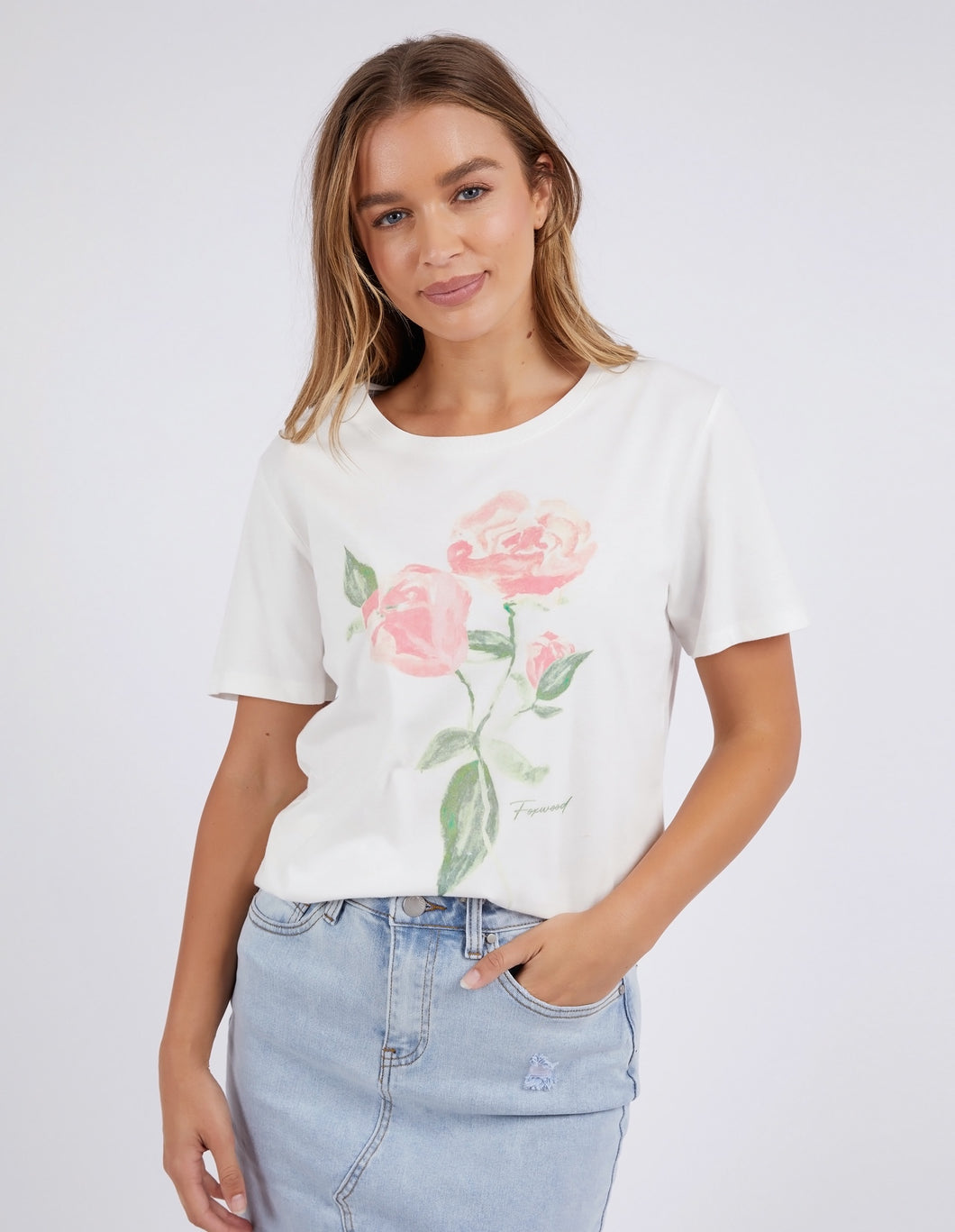 Bloom tee - Vintage White