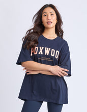 Load image into Gallery viewer, Interval Tee - Navy/Peach
