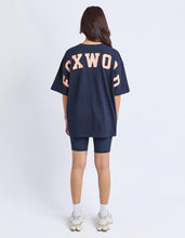 Load image into Gallery viewer, Interval Tee - Navy/Peach
