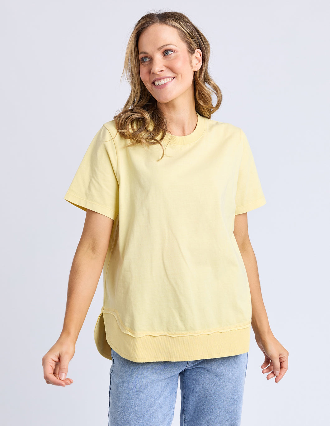 Farrah SS Tee - Lemon