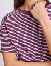 Load image into Gallery viewer, Hutch Stripe Tee - Plum
