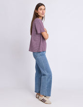 Load image into Gallery viewer, Hutch Stripe Tee - Plum
