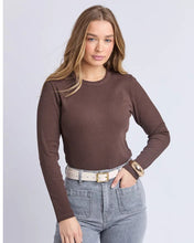Load image into Gallery viewer, Scoop Rib L/S - Coffee
