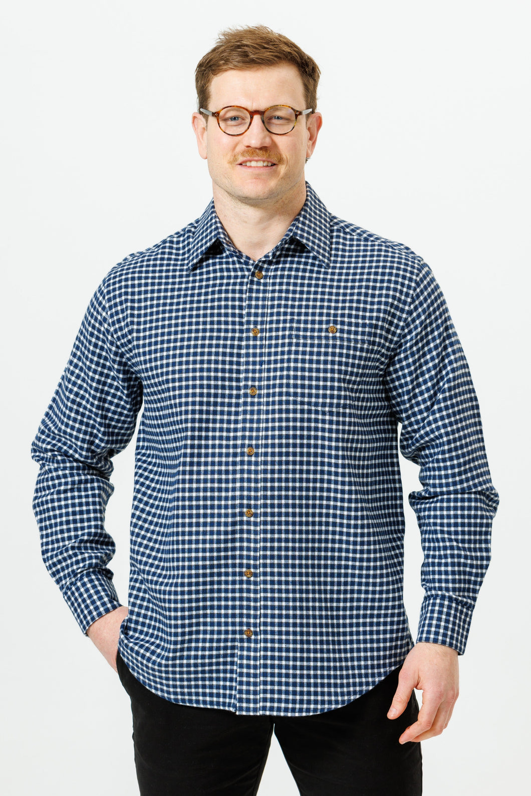Vonnella L/S Shirt - Blue Check