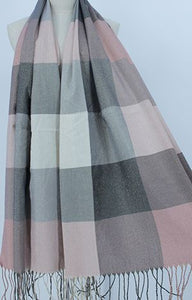 Glitter Check Scarf - 70JXCG-11