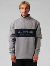 Load image into Gallery viewer, 90's 1/4 Zip - Grey Marle/Navy
