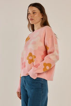 Load image into Gallery viewer, Leonie Knit Sweater - Jacquard Flowers
