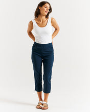 Load image into Gallery viewer, Crop Bengaline Pant - Navy
