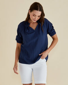 Joanne Blouse - Navy