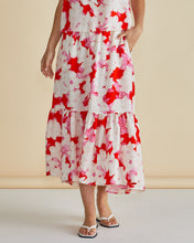 Load image into Gallery viewer, Maggie Skirt - Red Floral Print
